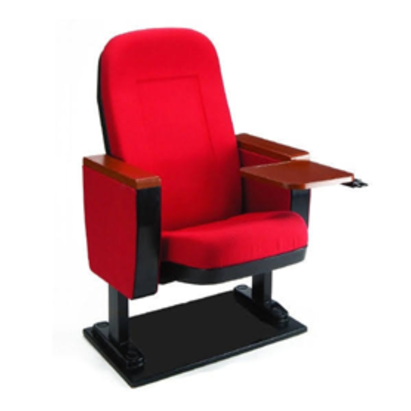 Auditorium chair with writing pad